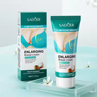 Crème d'augmentation mammaire SADOER à l'essence naturelle de noix de coco et de papaye, la plus vendue, pour un effet liftant et raffermissant, format L