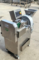 Máquina Procesadora de Alimentos con Doble Cabezal Desmontable y Motor Automático para Cortar y Triturar Verduras, Frutas y Patatas - Suministro Directo