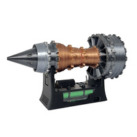 Nikolatoy Violent Turbofan Modèle de moteur Super Strong Brushless Motor Hobby Vitrine Les ornements peuvent être soufflés vers l'avant vers l'arrière