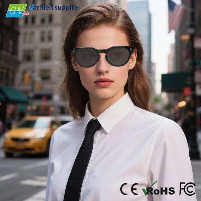 2026 Hot Sales AI Smart Glasses with HD 800W Camera IPX-5 Waterproof Voice Control Calling Real-time Translation Smart Glasses