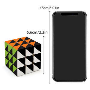 <span class=keywords><strong>Cubo</strong></span> Mágico Ecológico ABS 3x3 con Patrón <span class=keywords><strong>Triangular</strong></span>, Rompecabezas Geométrico Irregular para Entrenamiento Cerebral, <span class=keywords><strong>Cubo</strong></span> Mágico de Velocidad 3x3 - Product Image 5