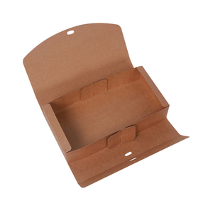 Boîte en papier kraft personnalisée avec fenêtre et découpes carrées et octogonales pour accessoires vestimentaires et petits bijoux - Product Image 5