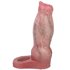 FAAK - Extensor de Pene de Silicona con Diseño Único, Dildo Hueco con Forma de Animal, Condón Reutilizable, Extensor de Pene para Agrandamiento del Pene, Juguetes Sexuales - Product Image 3