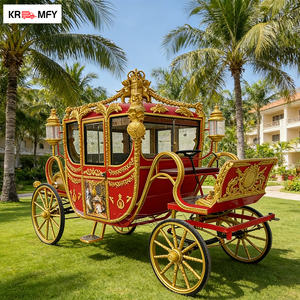 Carruaje Eléctrico Real con Caballos para Bodas y Atracciones Turísticas, Estilo Lujoso, Capacidad para 4-6 Personas, Neumáticos de Goma Sólida - Product Image 5