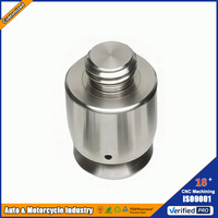 Coque de piston à filetage dégradé en acier inoxydable usiné CNC sur mesure, pièce usinée de précision