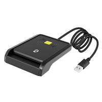 ZOWEETEK 13,56 MHz RFID / NFC lector de tarjetas escritor ISO 7816 USB 2,0 lector de tarjetas inteligentes Cajero Automático Banco lector de tarjetas de crédito pago