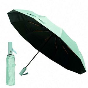 UPF 50+Black Coating Automatic Umbrella Sun Outdoor Garden Umbrella for the Rain - Product Image 3