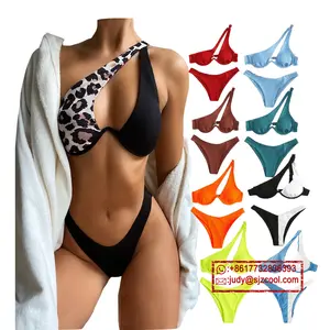 Bộ Bikini 2021 Đồ Bơi Nữ Sang Trọng Đồ Bơi Bikini Bộ Đồ Bơi Dệt Kim Có Gân Bộ Đồ Bơi Thân Thiện Với Môi Trường Bộ Bikini 2 Mảnh