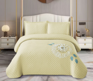High-tech <strong>Bed</strong> <strong>Sheets</strong> <strong>Floral</strong> Pattern Stripes Combined Hand-embroidered Flowers Waterproof Bedding Set Luxurious <strong>Bed</strong> Cover - Product Image 6