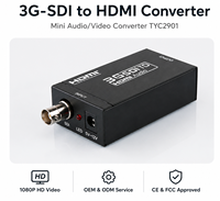 Convertisseur UNIEAN 1080P 3G-SDI vers HDMI pour la surveillance CCTV et la diffusion