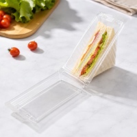 Boîte à gâteau en plastique transparente personnalisée avec languette de verrouillage centrale pour l'emballage de cheesecake