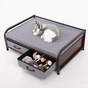 Mới Đến Bền Bằng Gỗ Vật Nuôi Sofa Giường Con Chó Với Ngăn Kéo Chất Liệu Bông Hoa Mô Hình - Product Image 4