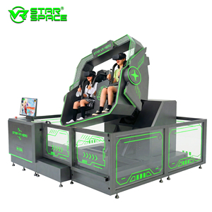 VR STAR SPACE <span class=keywords><strong>Silla</strong></span> Simuladora de Realidad Virtual Doble 360, Atracción de Movimiento Metálico 9D para Parque de Atracciones, Sala de Juegos Interior, Directo de Fábrica - Product Image 4