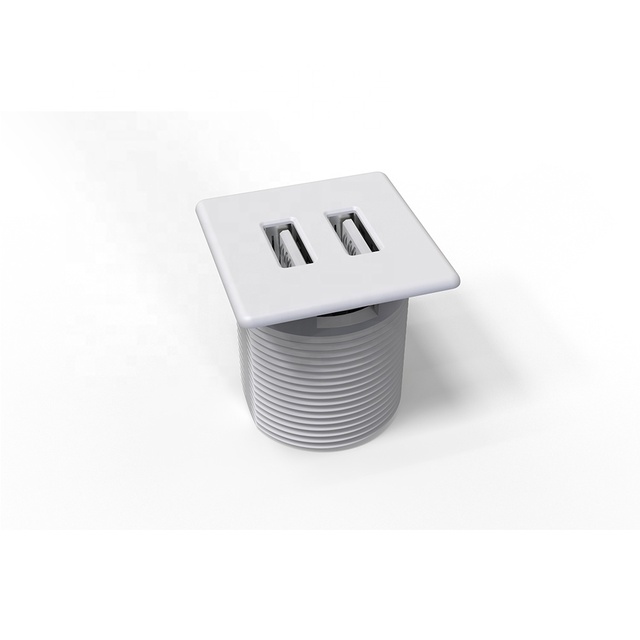 15W Square USB Charger Station Sofa Mount Type A+C for Kitchen & Hotel Use