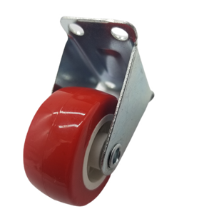 Top-platz Produkte Flache Platte Durable Red 1,5 2 2,5 3 Zoll PVC Licht Duty Kleine Industrie Caster Räder - Product Image 5