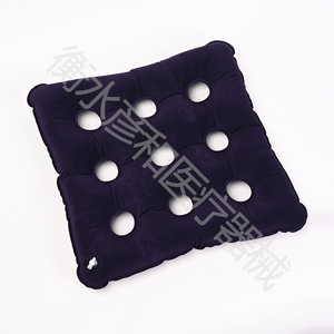 Coussin de siège gonflable en PVC carré à 9 trous, ventilation anti-escarres, pour fauteuil roulant, usage au bureau, avec pompe à air - Product Image 1