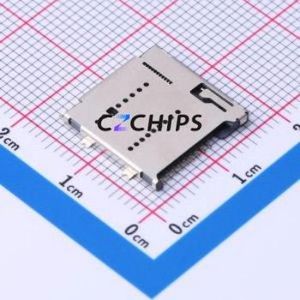 SD-123 SD Card / Memory Card Connector SMD Connector Self-Return Type MicroSD Card (TF Card) Card Holder 1.5mm - Product Image 1