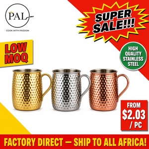 Mug Moscow Mule en acier inoxydable martelé, directement de l'usine, 3 couleurs, idéal pour le camping, cadeau, vaisselle pour la maison et l'extérieur - Product Image 2