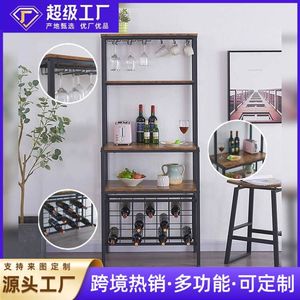 Mobile wine delivery cart, <b>storage</b> rack, wine trolley for living room and kitchen, <b>sideboard</b>, tea trolley - Product Image 5