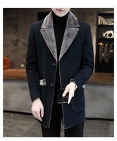 M-5XL Nouvelle Veste Homme Intégrée Fourrure Automne Hiver, Coupe-vent Décontracté et Habillé, Vêtement Masculin Tendance
