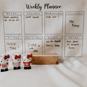 Tableau magnétique effaçable à sec en acrylique transparent personnalisé <span class=keywords><strong>de</strong></span> haute qualité et <span class=keywords><strong>calendrier</strong></span> écologique pour présentoirs <span class=keywords><strong>de</strong></span> réfrigérateur modernes - Product Image 6