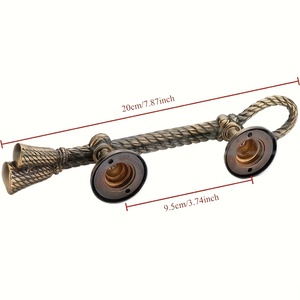 Poignée de porte antique <span class=keywords><strong>en</strong></span> bronze doré, lot de 2, 200 mm, <span class=keywords><strong>en</strong></span> alliage de zinc, style europé<span class=keywords><strong>en</strong></span>, <span class=keywords><strong>pour</strong></span> portes coulissantes, portails de grange, armoires, bureaux, quincaillerie domestique - Product Image 3