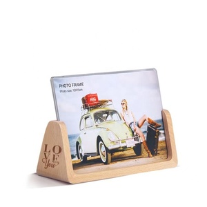 Biểu tượng tùy chỉnh thanh lịch rắn gỗ hình chữ U <span class=keywords><strong>Acrylic</strong></span> khung ảnh khung hình - Product Image 1