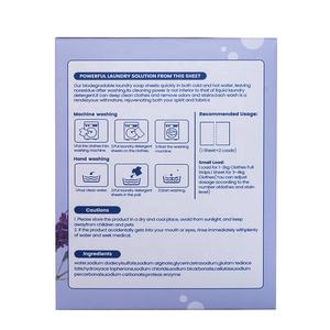 แผ่นผงซักฟอกแบบใช้แล้วทิ้ง กลิ่นเลมอน เป็นมิตรต่อสิ่งแวดล้อม สำหรับเสื้อผ้า - Product Image 2