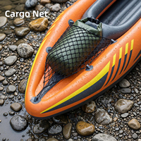 Kayak gonflable Pursuefree avec pagaie, kayak individuel pliable, bateau de rafting extérieur léger en PVC, bateau à rames, kayak de rafting