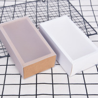 Tiroir à savon fait main en papier Kraft Transparent, boîte d'emballage de thé à motif floral personnalisé pour chaussettes, culotte, boîte cadeau, Logo imprimé
