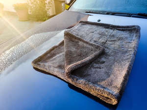 Serviette de séchage en microfibre DZ à boucles torsadées 1400gsm 40x40cm Double face Séchage rapide Détaillage automobile Serviettes de séchage en microfibre à boucles torsadées - Product Image 5