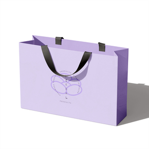 Grands sacs d'emballage à provisions 250 Gsm sac en papier kraft vêtements chaussures emballage avec poignée pour votre propre logo - Product Image 1