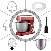 Batteur sur socle électrique 1500W en acier inoxydable, planétaire, avec bol mélangeur de 8,5L, 6 vitesses, pour la pâtisserie et l'utilisation en cuisine