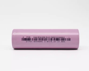 FEB INR21700 Batterie Li-<span class=keywords><strong>rechargeable</strong></span> au lithium-ion cylindrique 6000mAh <span class=keywords><strong>3.7V</strong></span> Catégorie de produit Batteries à ions cylindriques - Product Image 1