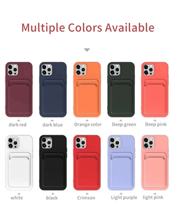 <span class=keywords><strong>Coque</strong></span> en silicone avec porte-cartes <span class=keywords><strong>pour</strong></span> <span class=keywords><strong>iPhone</strong></span> 16 15 14 Emplacement <span class=keywords><strong>pour</strong></span> carte de crédit <span class=keywords><strong>pour</strong></span> <span class=keywords><strong>iPhone</strong></span> 17 Titulaire de la carte de couverture arrière de téléphone portable en silicone - Product Image 6