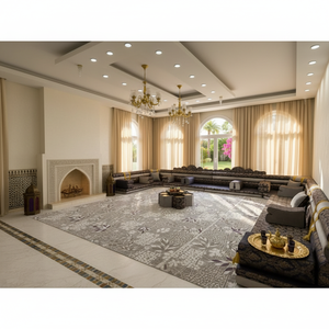 Customizable Arabic Majlis <b>Moroccan</b> Floor <b>Sofa</b> Set L-Shaped and U-Shaped Options for Living Room Furniture in Villas - Product Image 3