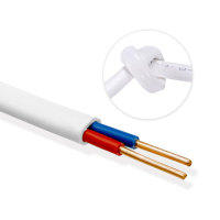 Kico Zweikern-Bvvb-Flachkabel 2*2,5mm PVC-Isoliertes Kupfer-Aluminium-Litzenkabel Flexibel 300/500V Hochresistentes Elektrokabel