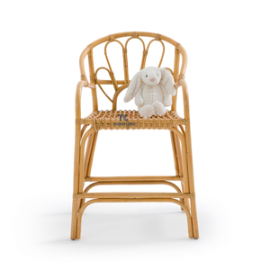 Chaise haute en rotin naturel pour enfants chaises de signalisation meubles de chambre d'enfant meubles de chambre à coucher prix de gros - Product Image 3