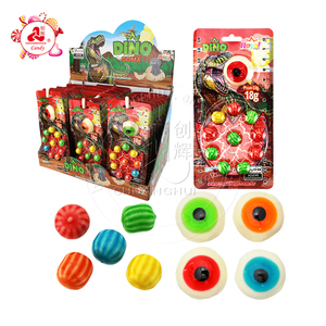Bonbons gélifiés en forme d'œil <span class=keywords><strong>de</strong></span> dinosaure et mini-balles <span class=keywords><strong>de</strong></span> chewing-gum en forme <span class=keywords><strong>de</strong></span> bulles - Product Image 1