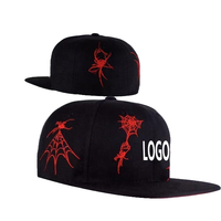 Casquette de baseball ajustée unisexe personnalisable OEM à 6 panneaux, visière plate, logo brodé 3D, style sportif, lettrage, pour image professionnelle et urbaine