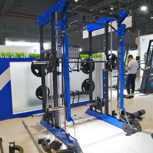 Professionele Gym Apparatuur Squat Rack Multi Functionele Smith Machine Met Power Kooi