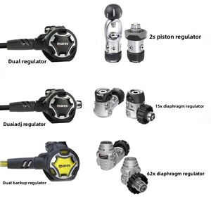 Regulador de Buceo <span class=keywords><strong>Mares</strong></span> Dual 2S Light Casual Travel para Buceo Libre, Tipo Pistón y Diafragma - Product Image 2