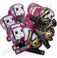 Autocollants personnalisés de qualité supérieure avec logo adhésif, impression 3D avec vernis transparent, imperméables, en vinyle PET, points UV, découpe en relief