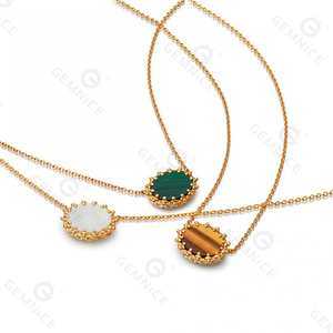Gemnel Ciondolo in Madreperla di Alta Qualità, Collana con Logo Personalizzato, <span class=keywords><strong>Gioielli</strong></span> in Argento 925 - Product Image 3