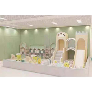 Hanlin Thiết Kế Mềm Chơi Phụ Kiện Trắng Chơi Bóng Pit Trong Nhà Mềm Modular Sân Chơi Thiết Bị Cho Người Lớn Và Trẻ Em - Product Image 2