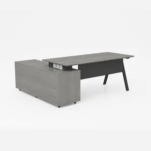MIGE-muebles de oficina modernos en forma de L, escritorio ejecutivo de madera de melamina de MDF