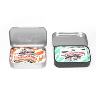 Boîte en métal à charnière de petite taille pour le rangement de petits outils, en gros, 5 couleurs, avec motif de bonbons