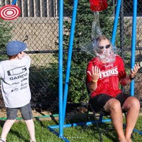 Spritzturm PVC-Wasserspielplatz: Outdoor-Dunk-Tank für Events, Festivals und Spielplätze – Wasserpark-Ausrüstung