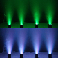 Projecteur LED PAR sans fil SHEHDS avec télécommande WiFi via application, 6x18W RGBAW+UV 6-en-1, rechargeable sur batterie, pour scène, DJ, mariage, événement