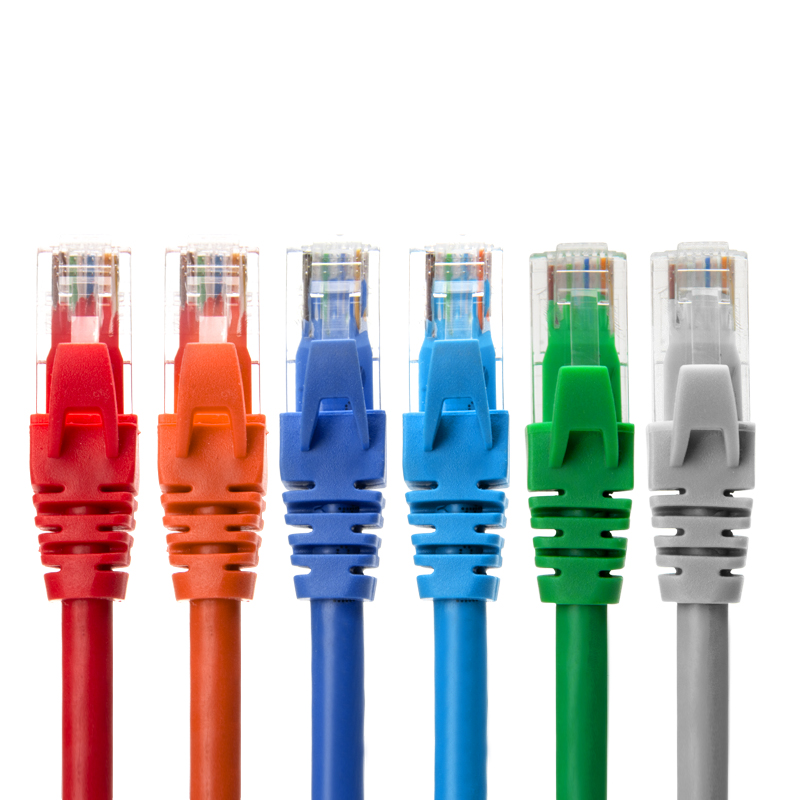 Cable de conexión Ethernet 8p8c RJ45 de alta calidad, cable de conexión de red Utp 0,5 M 1m 2m 3M 5M Cat5e Cat6 Cat6a, cable de conexión